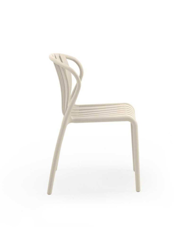 Set 4 sillas de comedor Esmeralda crema