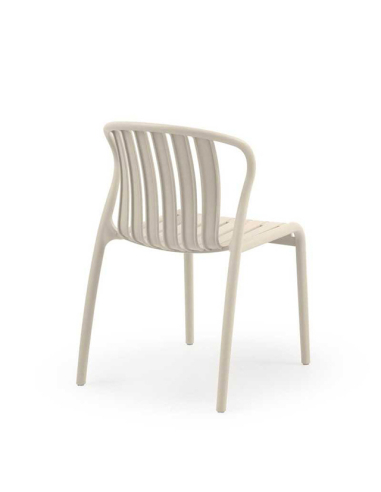 Set 4 sillas de comedor Esmeralda crema