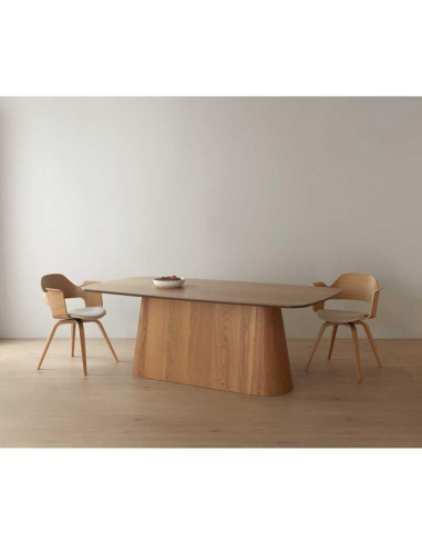 Set 4 sillas de comedor Coral roble...