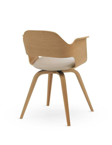 Set 4 sillas de comedor Coral roble...