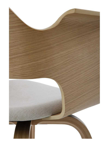 Set 4 sillas de comedor Coral roble...