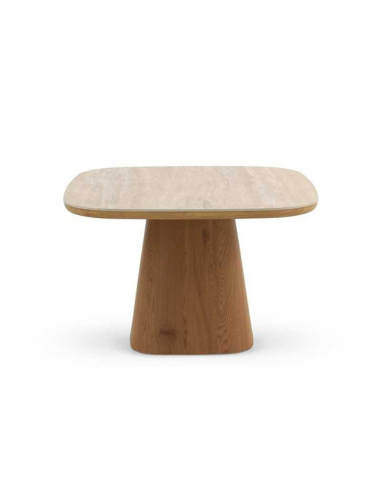 Mesa de comedor Citrino roble con mármol
