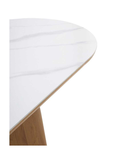 Mesa de comedor Citrino mármol blanco
