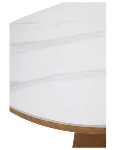 Mesa de comedor Citrino mármol blanco