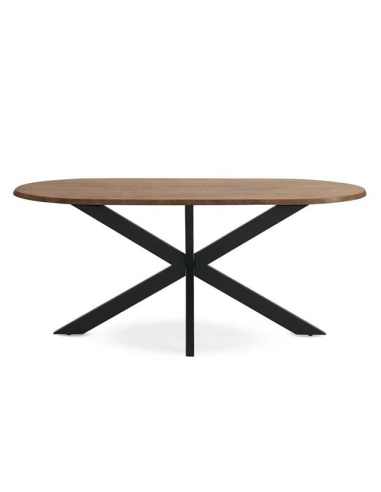 Mesa de comedor Amatista ovalada natural