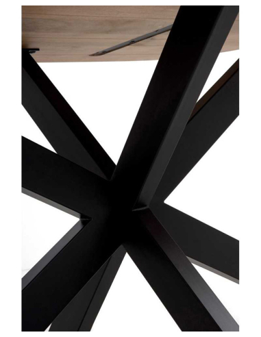 Mesa de comedor Amatista ovalada natural