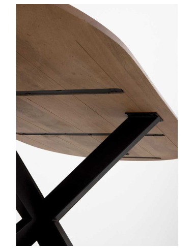 Mesa de comedor Amatista ovalada natural