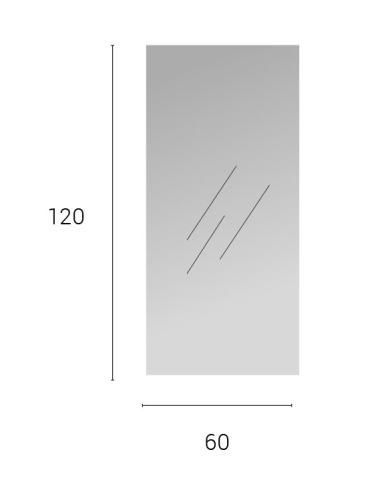 Espejo Harry 120x60 cm