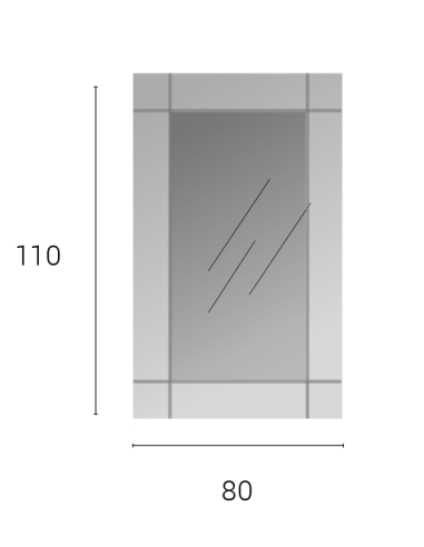 Espejo Decorativo Elsa con Trazos...