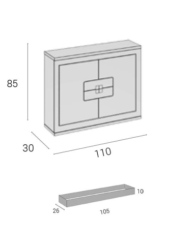 Mueble funcional Coco con zócalo