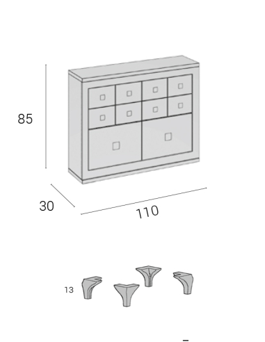 Mueble Funcional Hermes 14 Pata... Mueble Funcional Hermes 14 Pata...