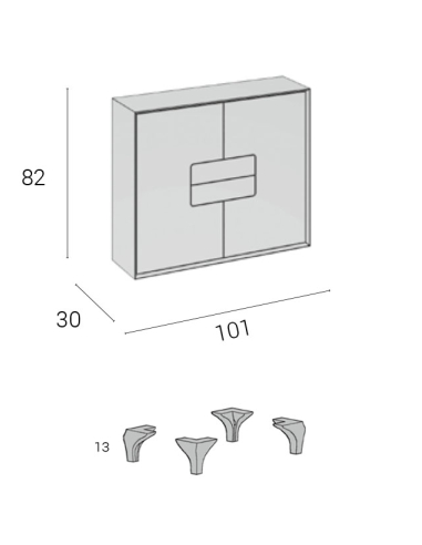 Mueble Funcional Blake Pata Chippendale