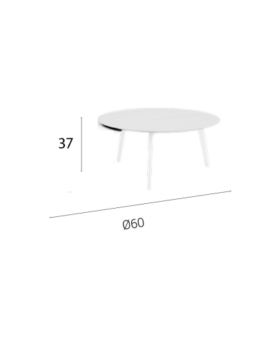 Mesa de centro Dafne retro redonda...