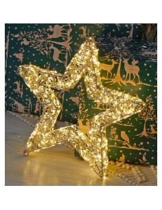 Estrella 3D oro pet 35 cm...