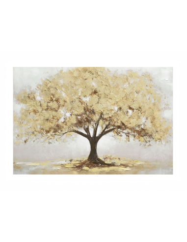 Óleo árbol frondoso oro 120x80 cm
