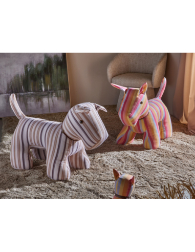 Muñeco decorativo perro tela rallada...