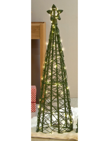 Árbol de navidad verde c/led a pilas... Árbol de navidad verde c/led a pilas...