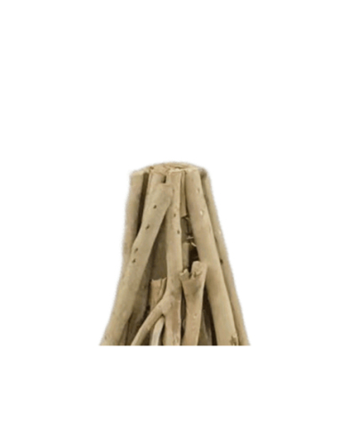 Árbol Navidad ramas té con pie madera...