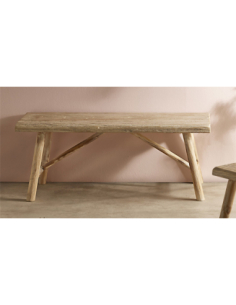 Banqueta rústica madera 98 cm