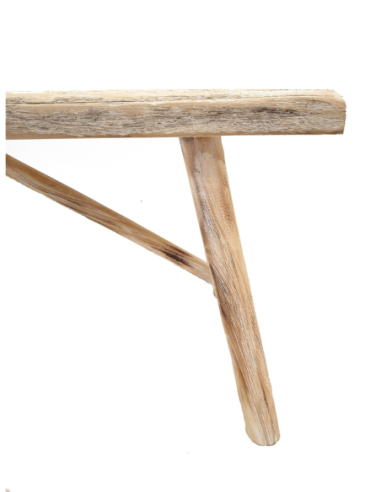 Banqueta rústica madera 98 cm