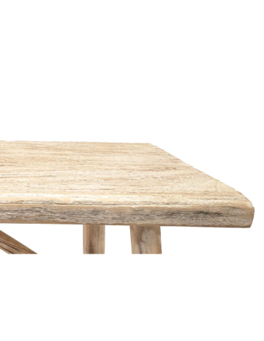 Banqueta rústica madera 98 cm