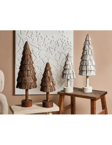 Abeto Navidad Lascas corteza con pie...