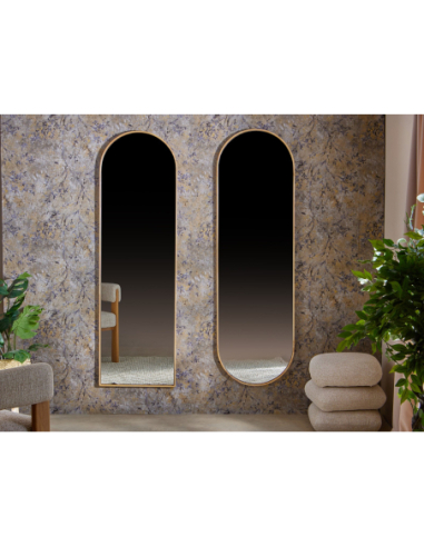 Espejo extremos redondeados madera...