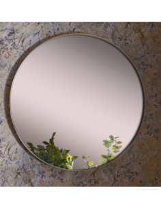 Espejo oro redondo 80d