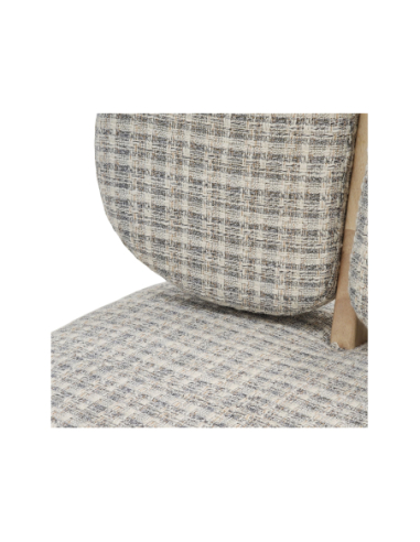 Sillón Arhoa tapizada tweed