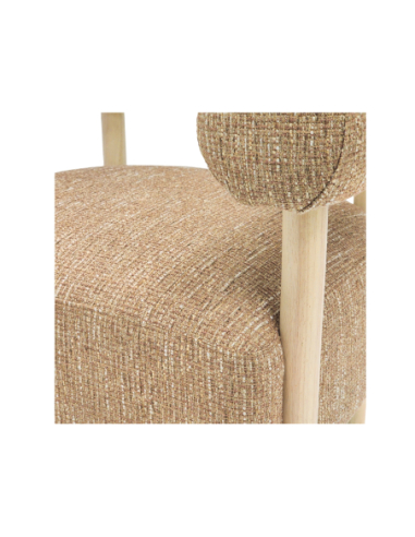 Sillón Mere class tapizada caramelo