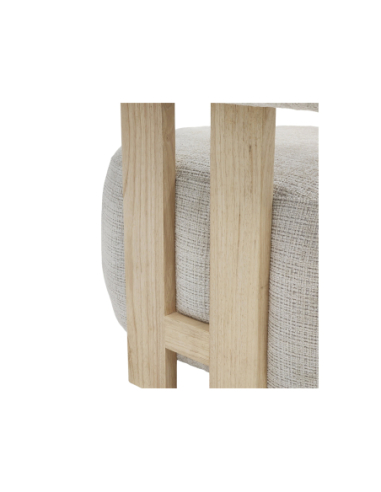 Sillón Akenehi tapizada dux beige