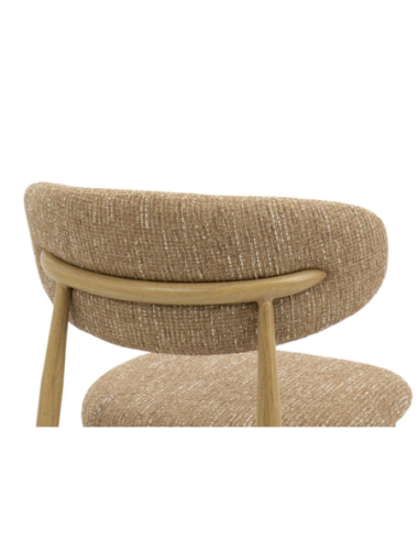 Silla de comedor Aka class tela caramelo