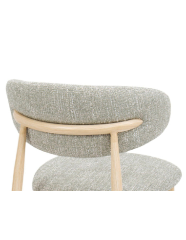 Silla de comedor Aka class tela verde