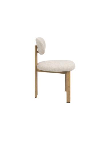 Silla de comedor Nyree class tela beige