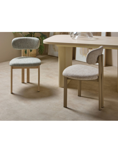 Silla de comedor Nyree class tela verde