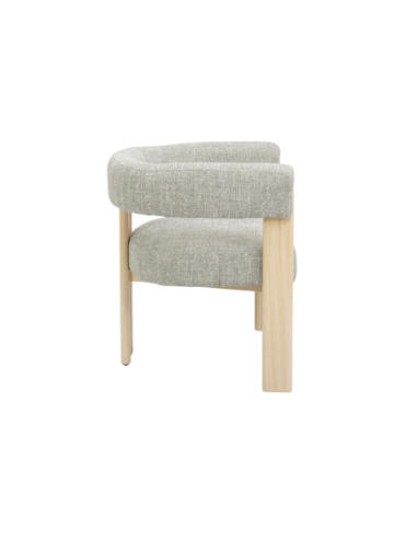 Butaca Akona class verde patas pintadas