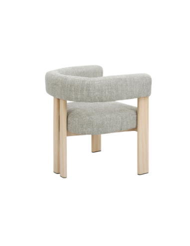 Butaca Akona class verde patas pintadas