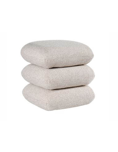 Puff giratorio Marama tapizada beige