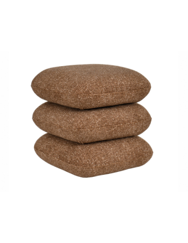 Puff giratorio Marama tapizada caramelo