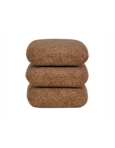 Puff giratorio Marama tapizada caramelo