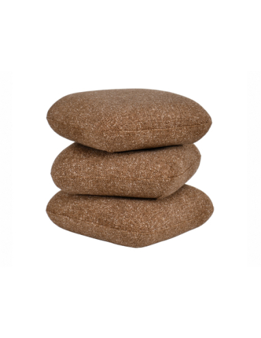 Puff giratorio Marama tapizada caramelo