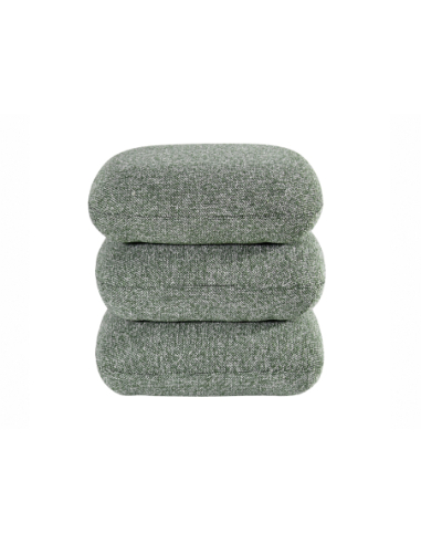 Puff giratorio Marama tapizada verde