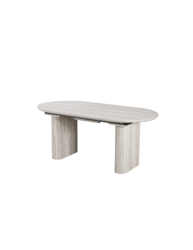 Mesa de comedor extensible ovalada... Mesa de comedor extensible ovalada...