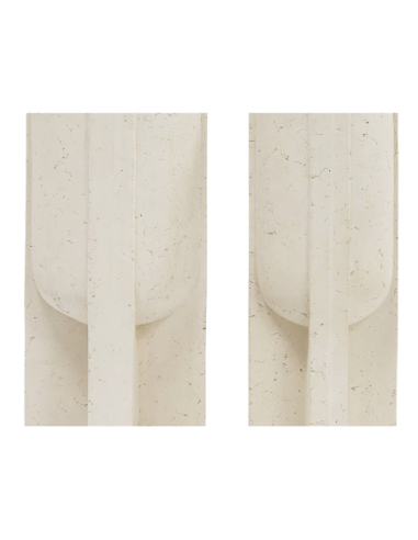 Set 2 jarrones símil piedra base cruz...