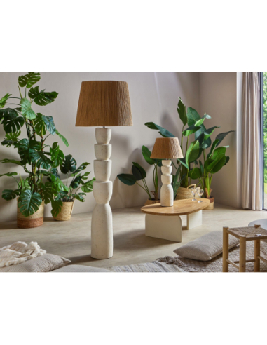 Lámpara de sobremesa Sirio blanca 76cm