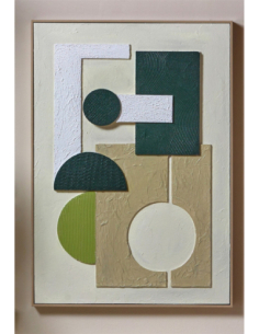 Cuadro abstracto relieves...