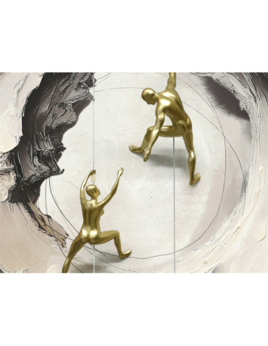 Lienzo abstracto escaladores en...