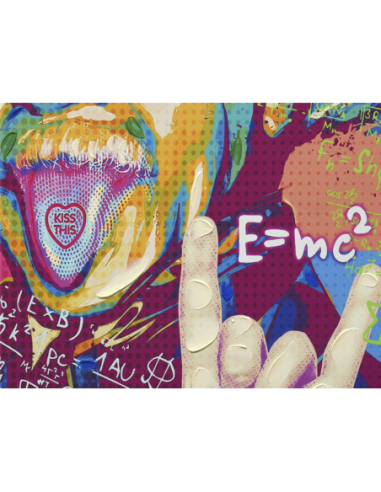 Lienzo impreso Pop Art Einstein 50%...