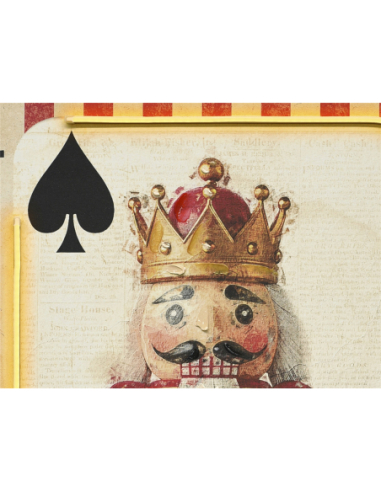 Lienzo impreso Rey Cascanueces rojo...