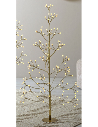 Árbol Navidad led 9 funciones oro 120 cm Árbol Navidad led 9 funciones oro 120 cm